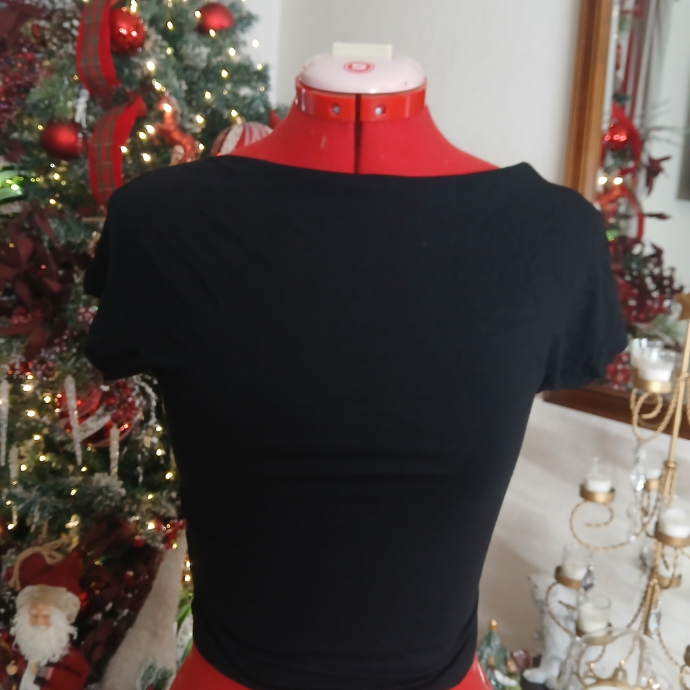 SHEIN Black Short Sleeve Tee